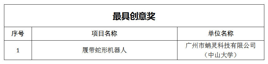 最具创意奖
