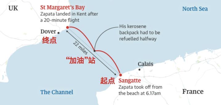 法国“钢铁侠”22分钟飞越英吉利海峡！发明悬浮滑板，只因“我想飞”